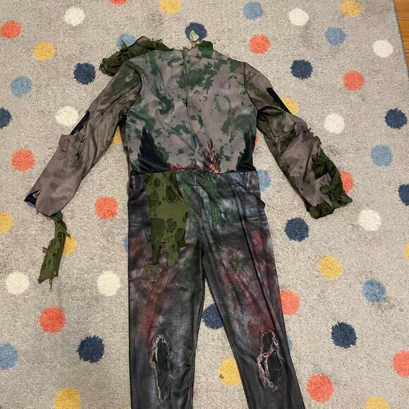 Swamp Zombie Costume Kids M (6-8ish) - Picture 4 of 9